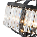 Lustre Salon Lanterne en Cristal