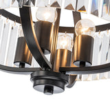 Lustre Salon Lanterne en Cristal