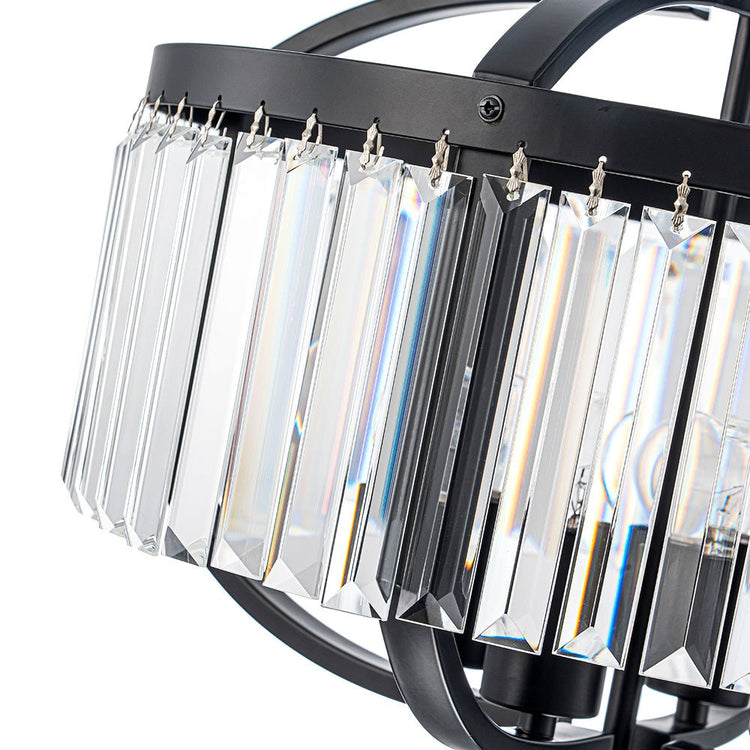 Lustre Salon Lanterne en Cristal