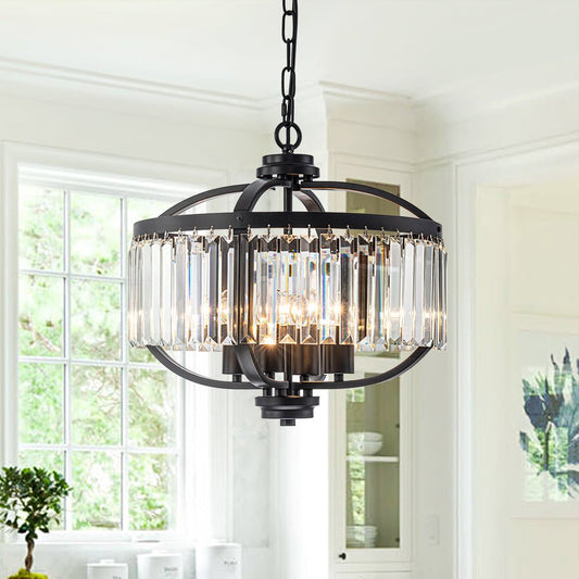 Lustre Salon Lanterne en Cristal
