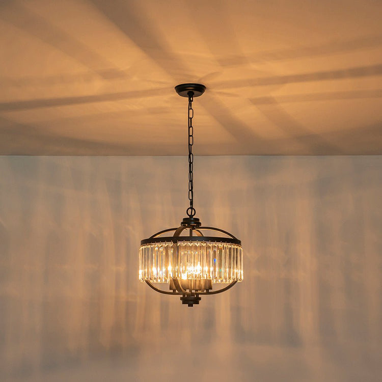 Lustre Salon Lanterne en Cristal