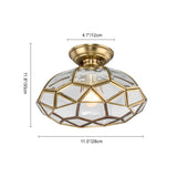 Plafonnier Salon Lanterne en Verre
