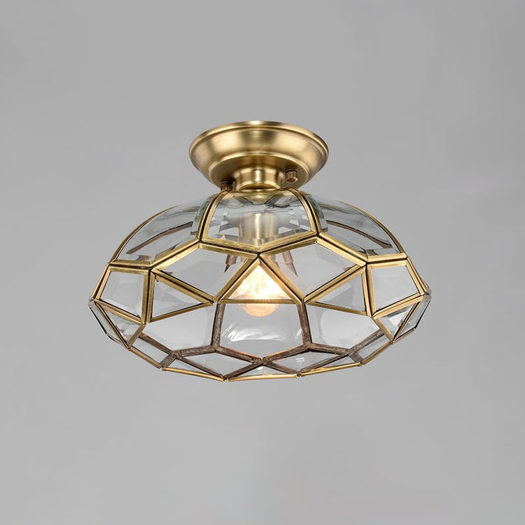 Plafonnier Salon Lanterne en Verre