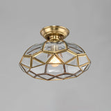 Plafonnier Salon Lanterne en Verre