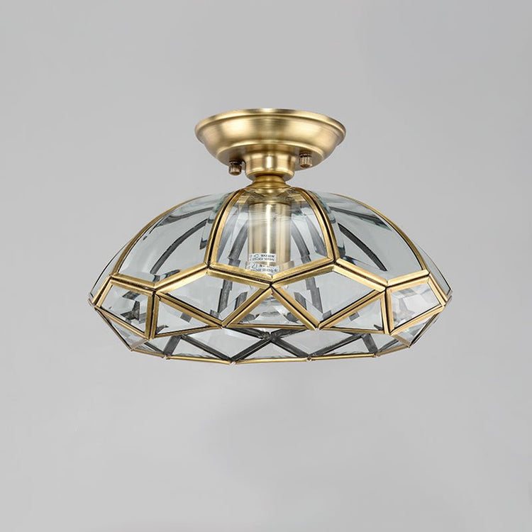 Plafonnier Salon Lanterne en Verre