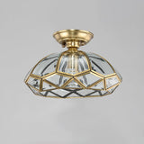 Plafonnier Salon Lanterne en Verre