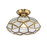 Plafonnier Salon Lanterne en Verre