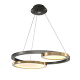 Lustre Salon Anneau en Métal 96 cm