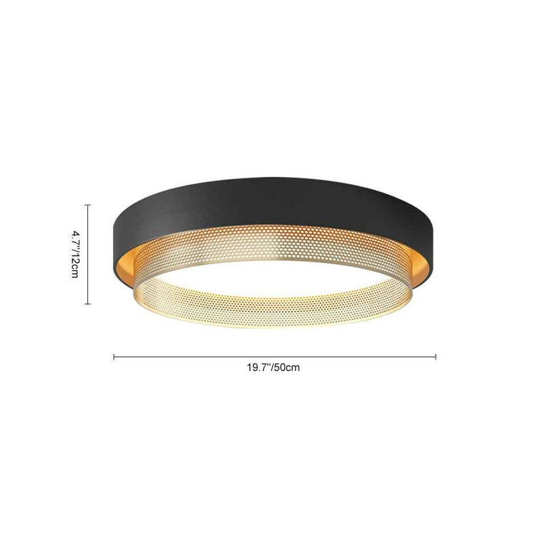 Plafonnier LED Rond Ajouré pour Salle de Bain