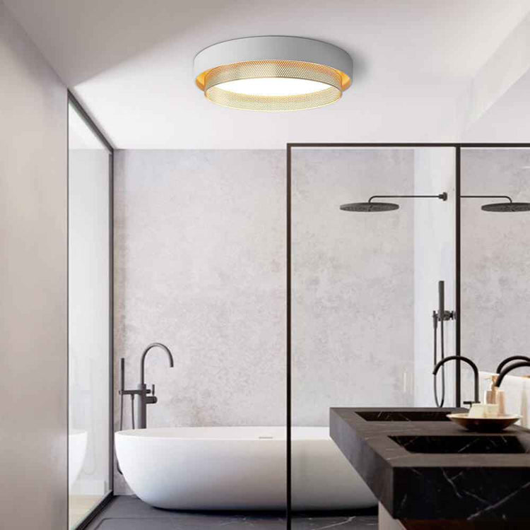 Plafonnier LED Rond Ajouré pour Salle de Bain