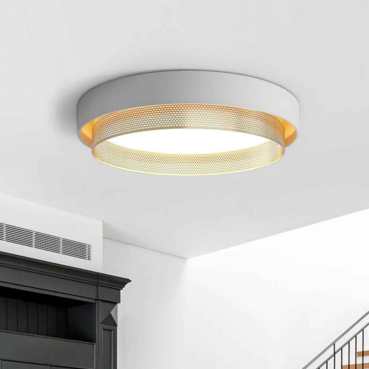 Plafonnier LED Rond Ajouré pour Salle de Bain