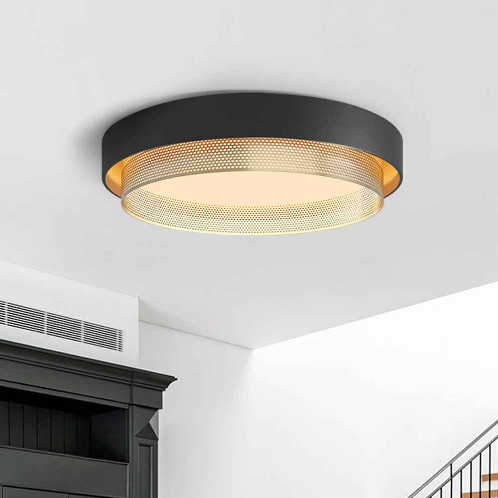 Plafonnier LED Rond Ajouré pour Salle de Bain