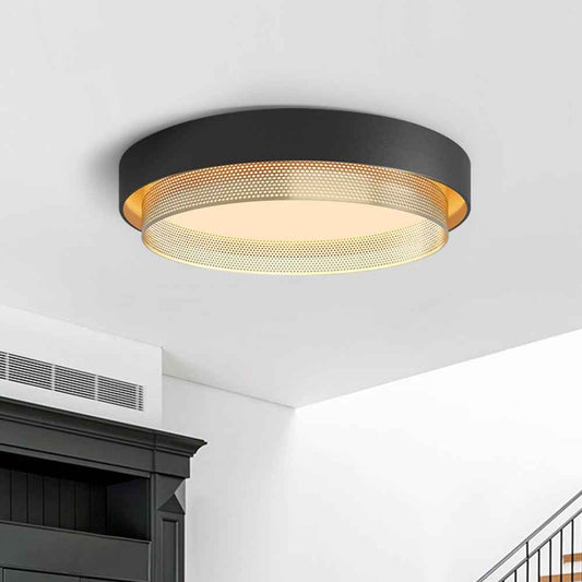 Plafonnier LED Rond Ajouré pour Salle de Bain