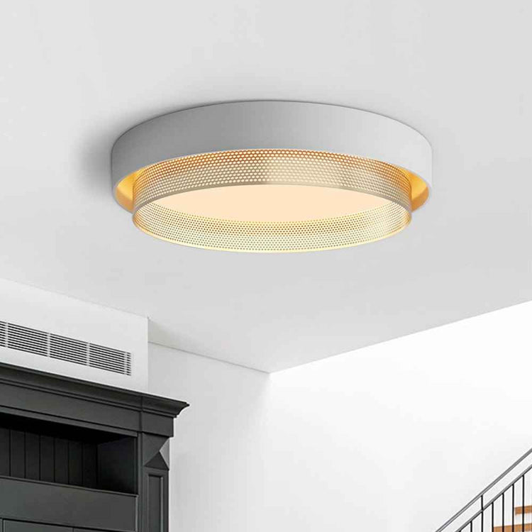 Plafonnier LED Rond Ajouré pour Salle de Bain