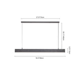Suspension Linéaire LED Béton pour Salle à Manger