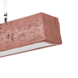 Suspension Linéaire LED Béton pour Salle à Manger