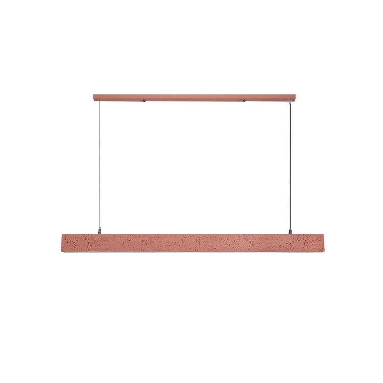 Suspension Linéaire LED Béton pour Salle à Manger