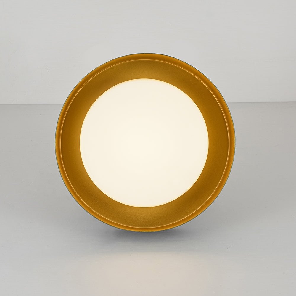 Plafonnier LED Tambour avec Laité Verre Abat-Jour pour Salle de Bain