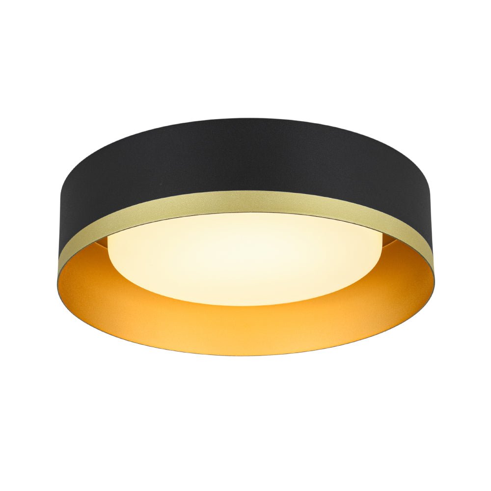 Plafonnier LED Tambour avec Laité Verre Abat-Jour pour Salle de Bain