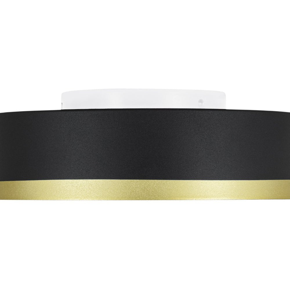 Plafonnier LED Tambour avec Laité Verre Abat-Jour pour Salle de Bain