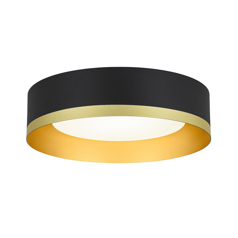 Plafonnier LED Tambour avec Laité Verre Abat-Jour pour Salle de Bain