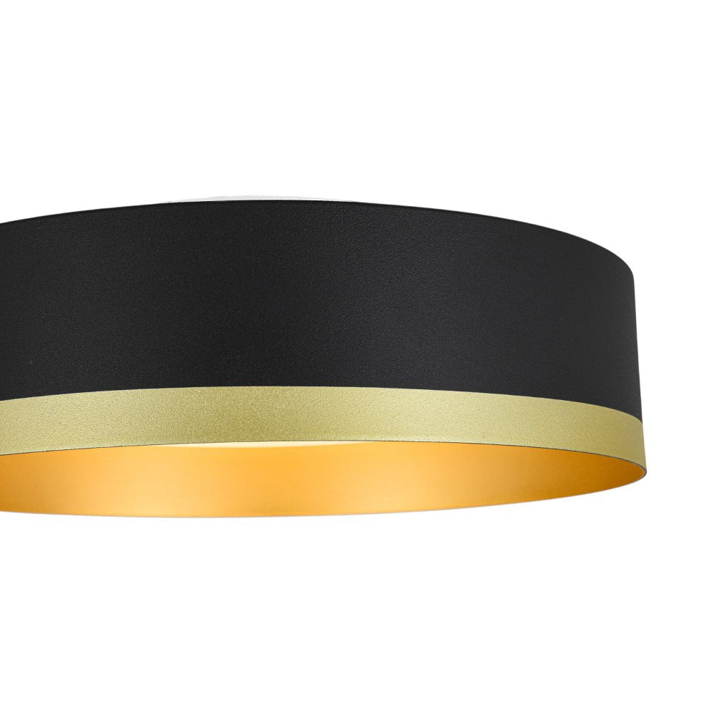 Plafonnier LED Tambour avec Laité Verre Abat-Jour pour Salle de Bain