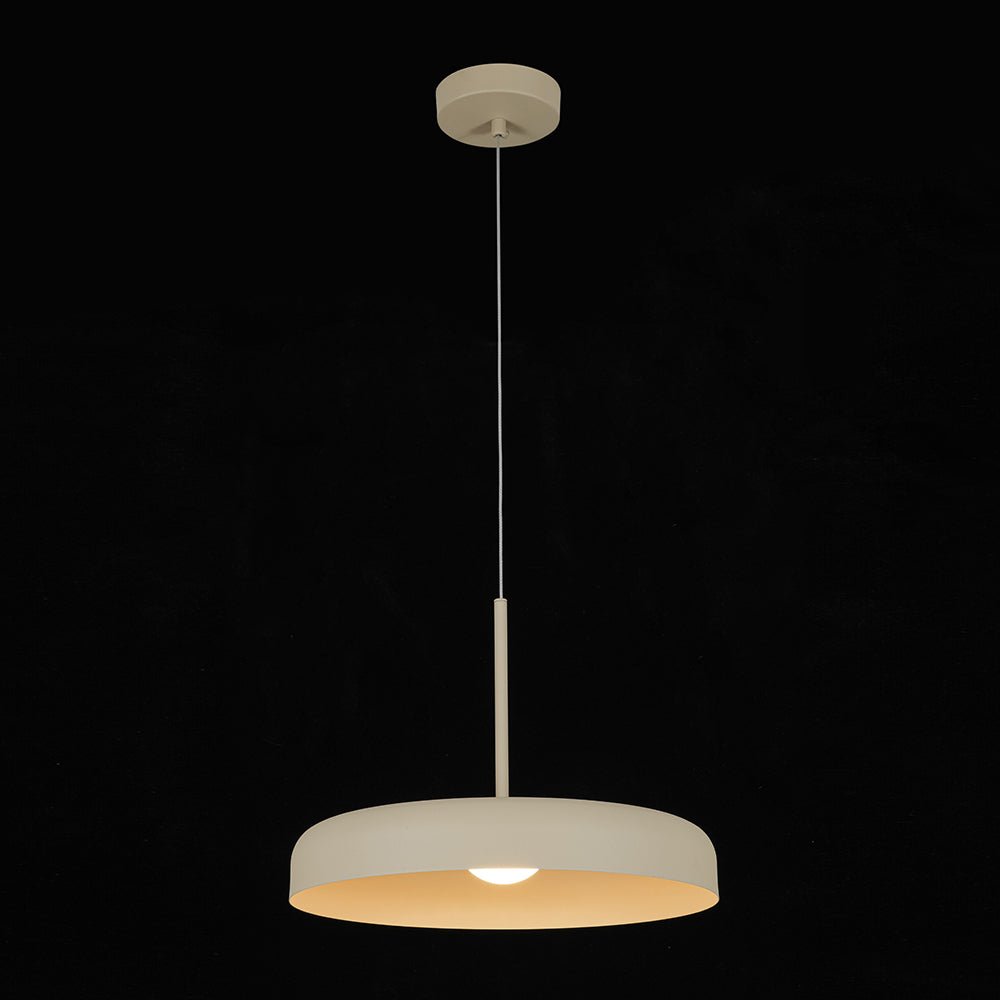 Suspension Luminaire LED Tambour Abat-Jour Dôme pour Salle à Manger