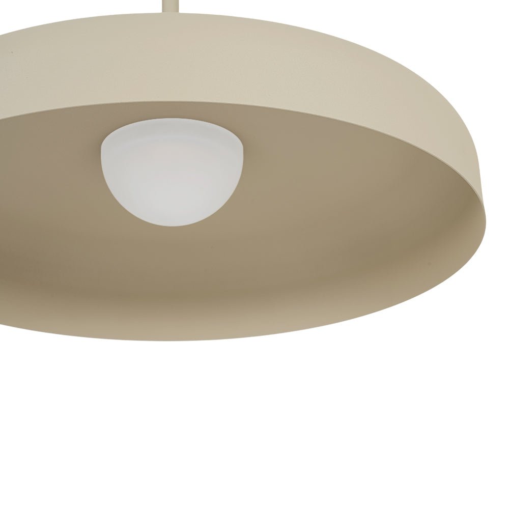 Suspension Luminaire LED Tambour Abat-Jour Dôme pour Salle à Manger