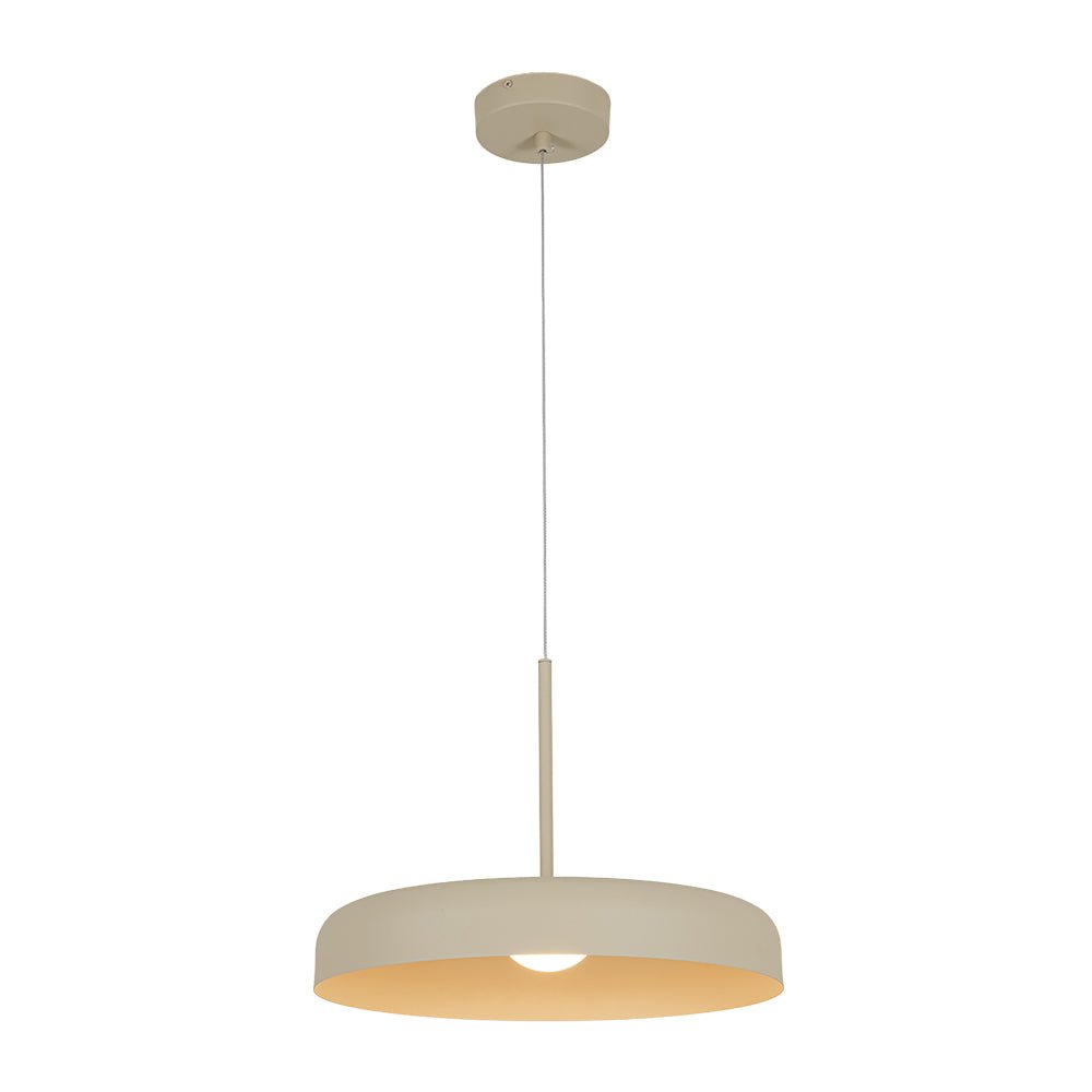 Suspension Luminaire LED Tambour Abat-Jour Dôme pour Salle à Manger