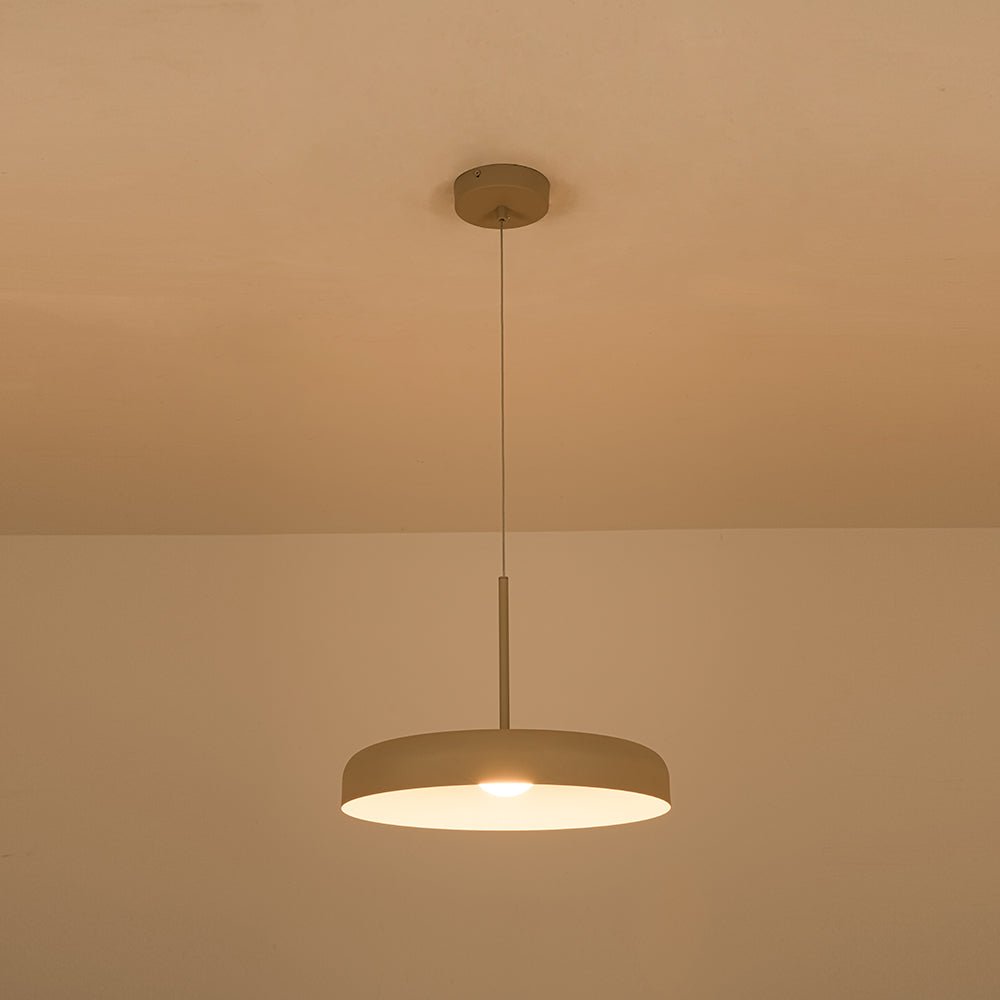 Suspension Luminaire LED Tambour Abat-Jour Dôme pour Salle à Manger