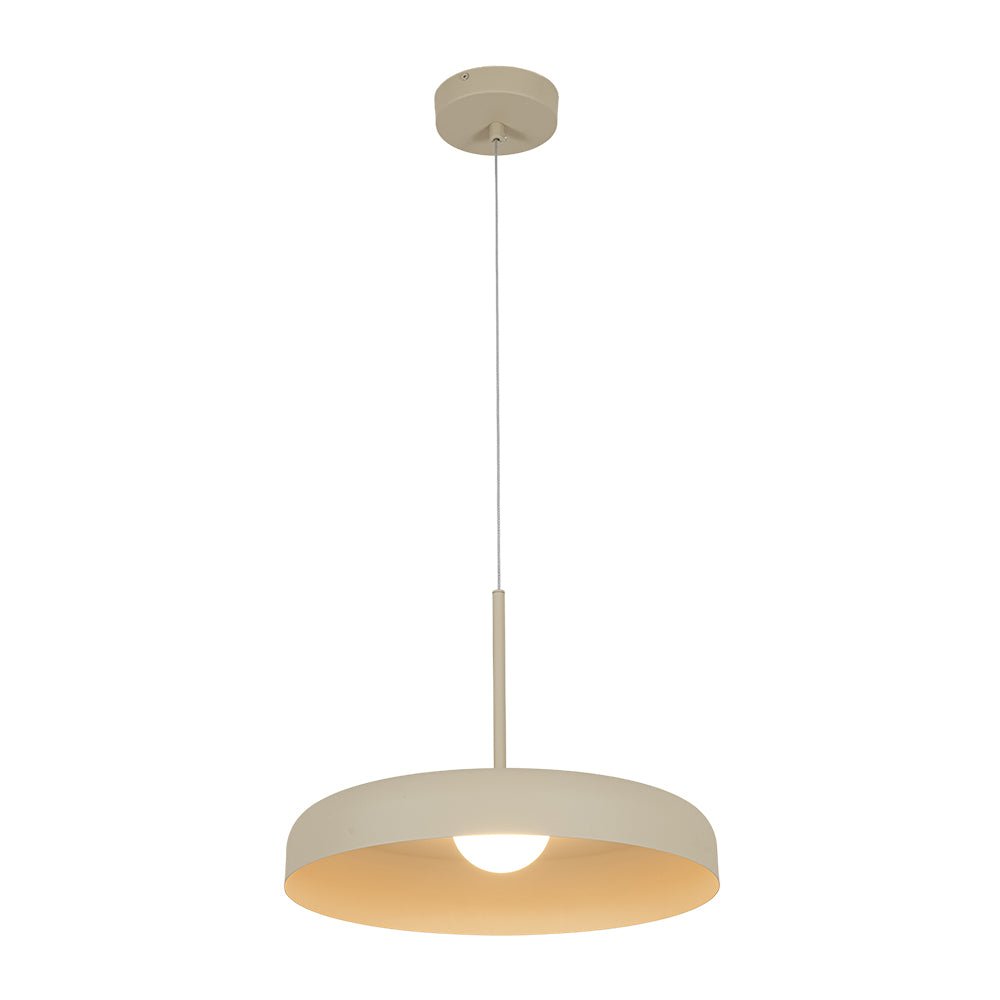 Suspension Luminaire LED Tambour Abat-Jour Dôme pour Salle à Manger