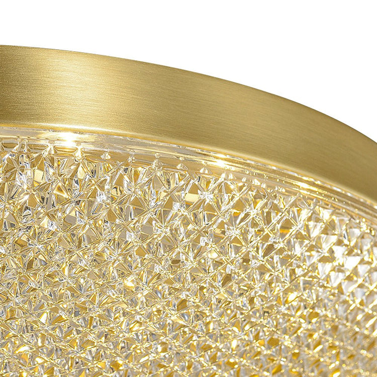 Plafonnier Salon Bol en Cristal