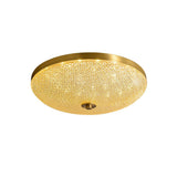 Plafonnier Salon Bol en Cristal