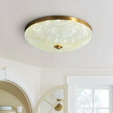 Plafonnier Salon Bol en Cristal