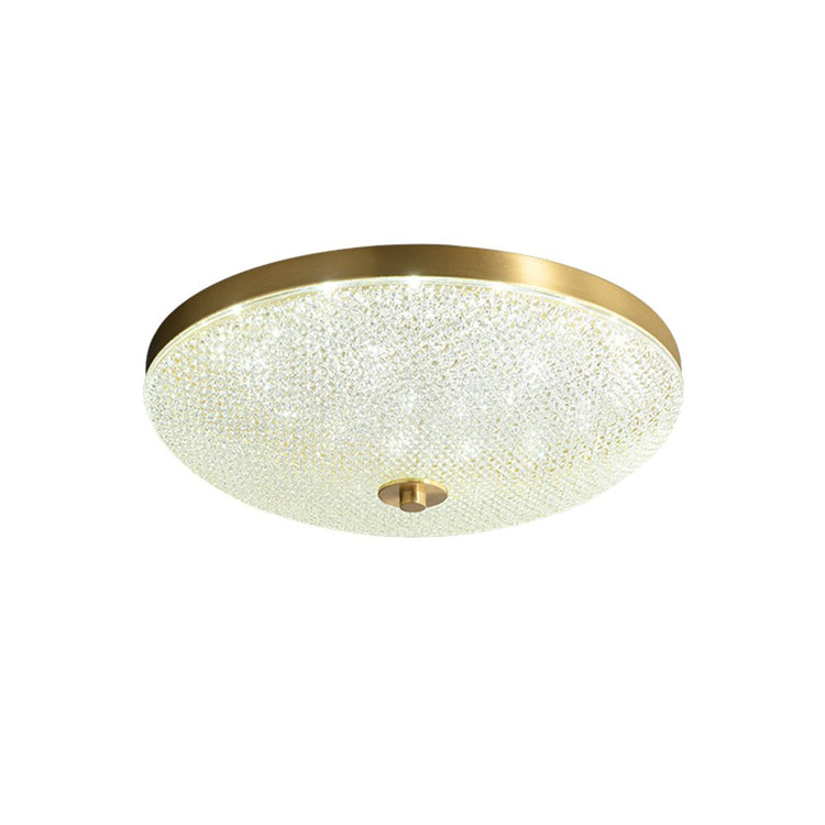 Plafonnier Salon Bol en Cristal