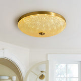 Plafonnier Salon Bol en Cristal