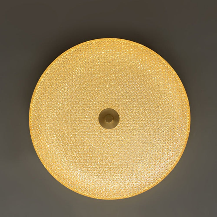 Plafonnier Salon Bol en Cristal