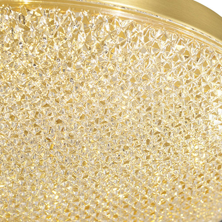 Plafonnier Salon Bol en Cristal