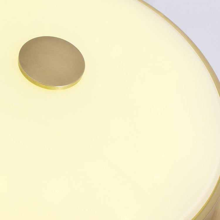 Plafonnier Salon en Verre Doré
