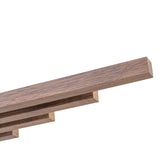 Lustre Salon Linéaire en Bois