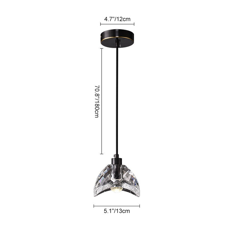 Plafonnier Salon Bol en Verre 13 cm