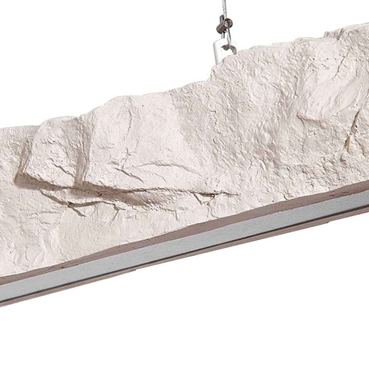 Suspension linéaire LED à bande blanche en ruban, câble suspendu et profil fin