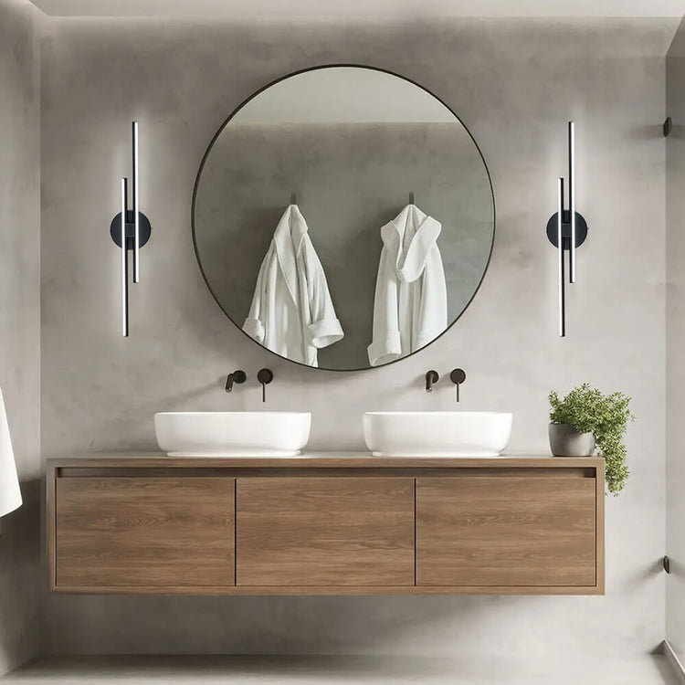 Applique Murale Salle de Bain Linéaire en Laiton