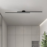 Plafonnier LED Long Bande Noir pour Salle de Bain