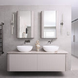 Plafonnier LED Long Bande Noir pour Salle de Bain