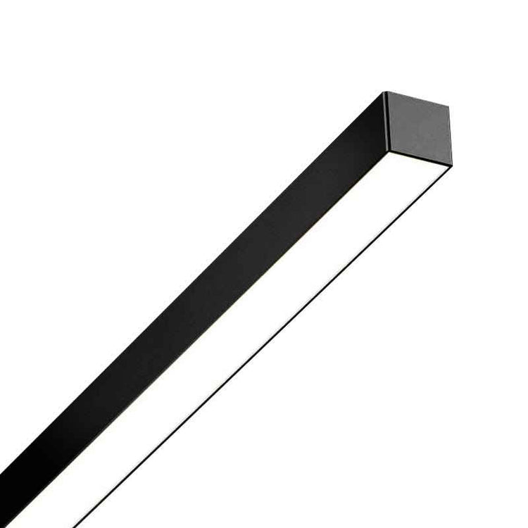 Plafonnier LED Long Bande Noir pour Salle de Bain