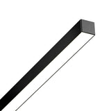 Plafonnier LED Long Bande Noir pour Salle de Bain