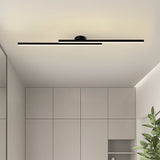 Plafonnier LED Long Bande Noir pour Salle de Bain
