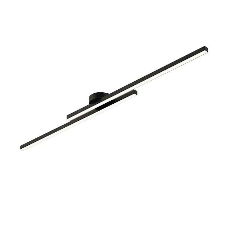 Plafonnier LED Long Bande Noir pour Salle de Bain