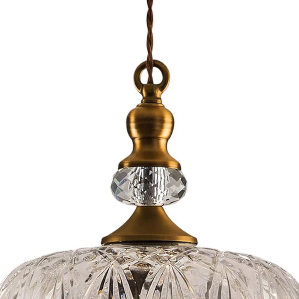 Suspension Luminaire Lotus Dôme Verre Fleur Design pour Salle à Manger